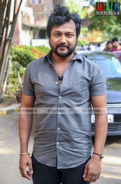 Karthik Subbaraj and Bobby Simha at Iraivi Auto Promotions