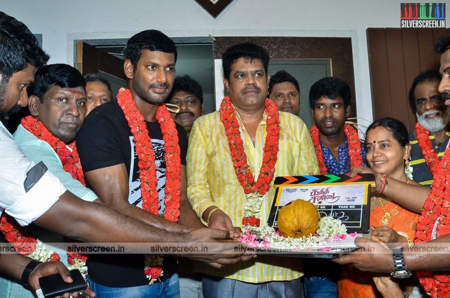 Kaththi Sandai Movie Launch Photos