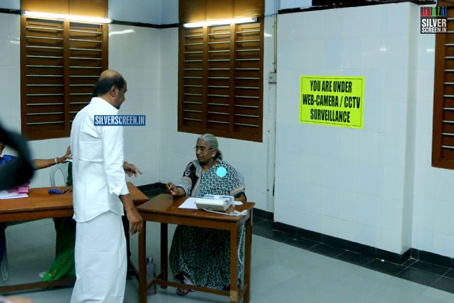 Celebrities Vote at Tamil Nadu Assembly Elections 2016