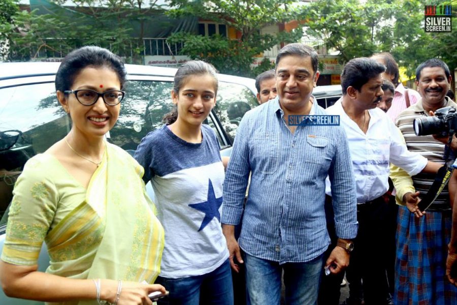 Celebrities Vote at Tamil Nadu Assembly Elections 2016