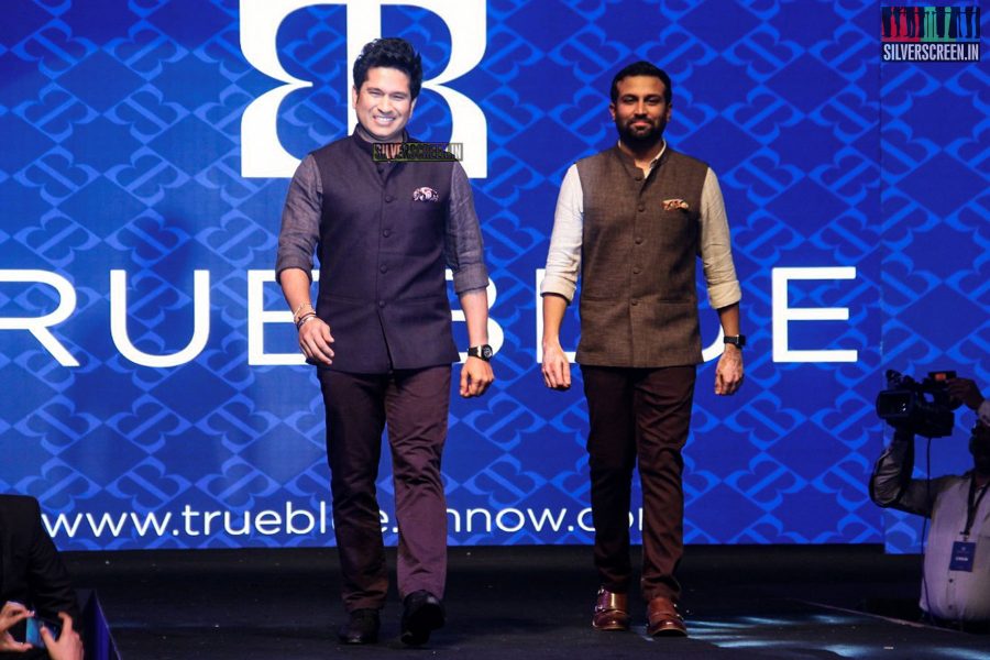 Sachin Tendulkar Walks for His Brand True Blue