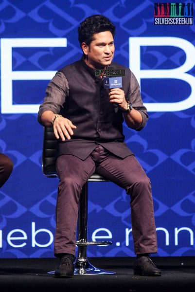 Sachin Tendulkar Walks for His Brand True Blue