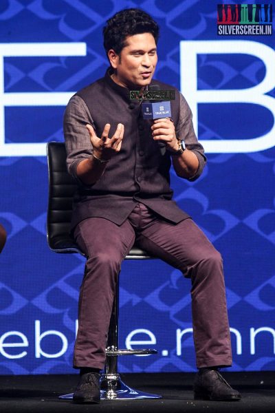 Sachin Tendulkar Walks for His Brand True Blue