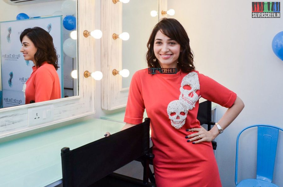 Tamannaah Bhatia Launches Out of the Box Make Up Academy_