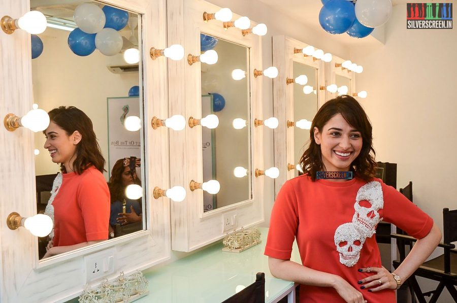 Tamannaah Bhatia Launches Out of the Box Make Up Academy_