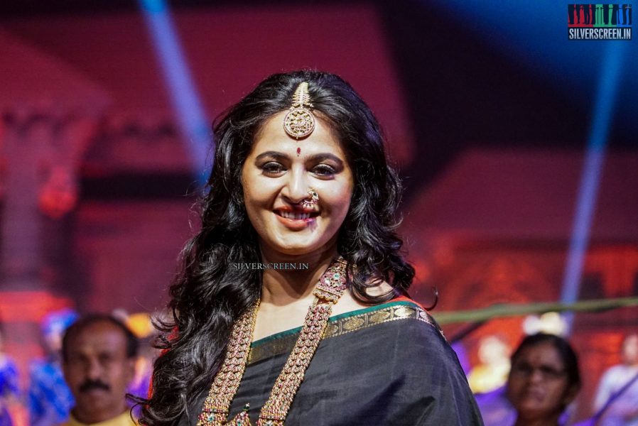 Anushka Shetty at An Ode To Weaves and Weavers Fashion Show