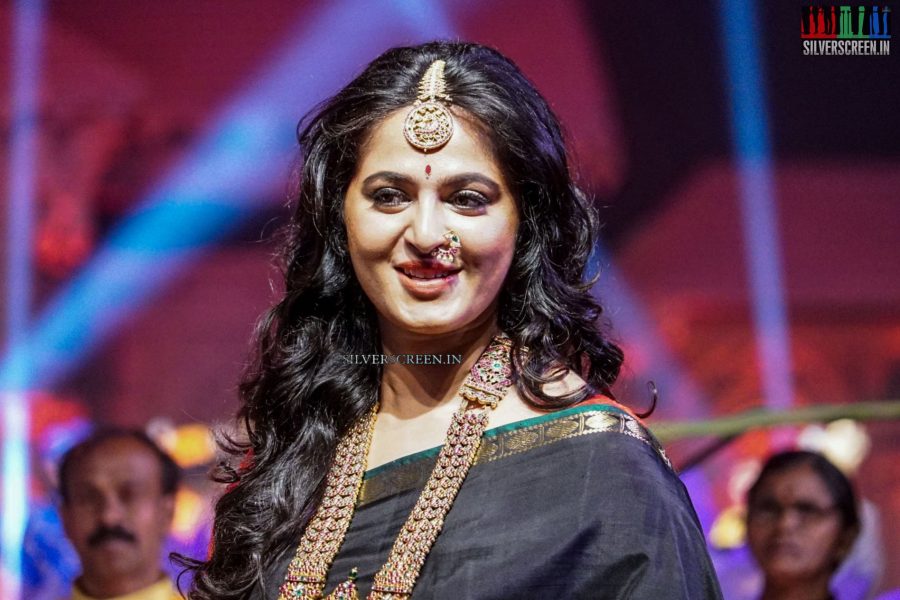 Anushka Shetty at An Ode To Weaves and Weavers Fashion Show