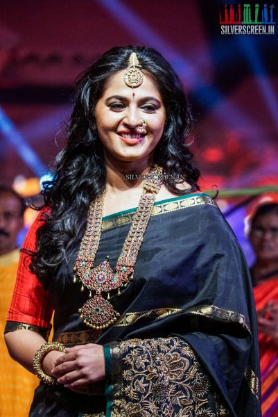 Anushka Shetty at An Ode To Weaves and Weavers Fashion Show