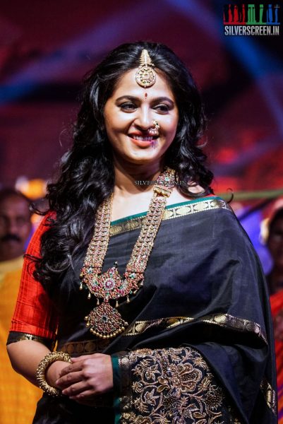 Anushka Shetty at An Ode To Weaves and Weavers Fashion Show