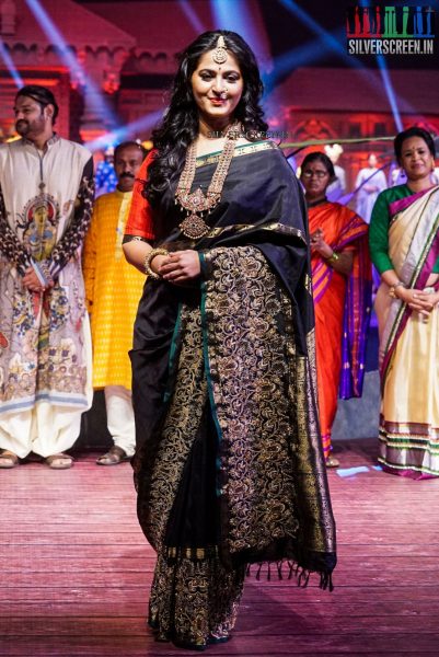 Anushka Shetty at An Ode To Weaves and Weavers Fashion Show