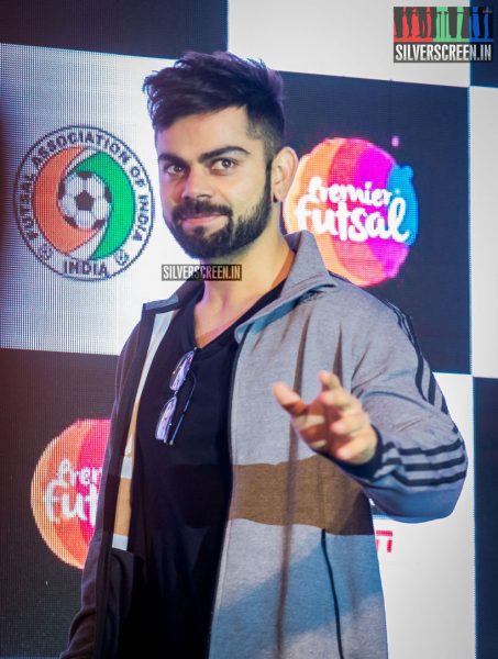 AR Rahman and Virat Kohli at Premier Futsal​ Press Meet