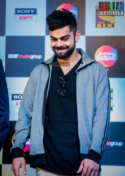 AR Rahman and Virat Kohli at Premier Futsal​ Press Meet