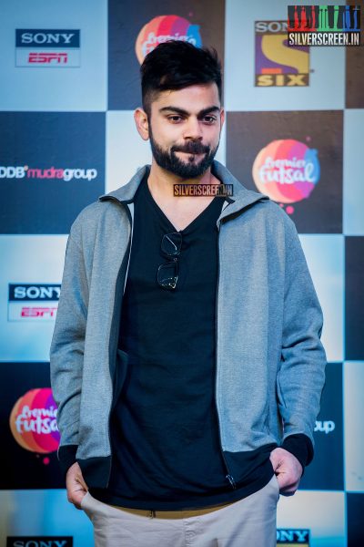 AR Rahman and Virat Kohli at Premier Futsal​ Press Meet