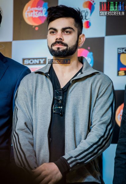 AR Rahman and Virat Kohli at Premier Futsal​ Press Meet