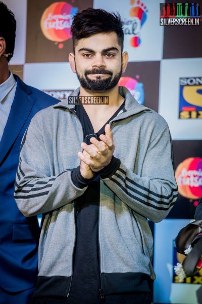 AR Rahman and Virat Kohli at Premier Futsal​ Press Meet