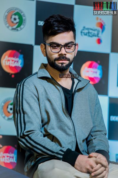 AR Rahman and Virat Kohli at Premier Futsal​ Press Meet