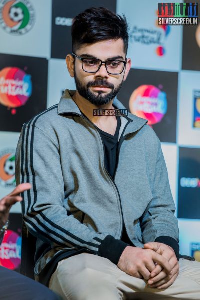 AR Rahman and Virat Kohli at Premier Futsal​ Press Meet