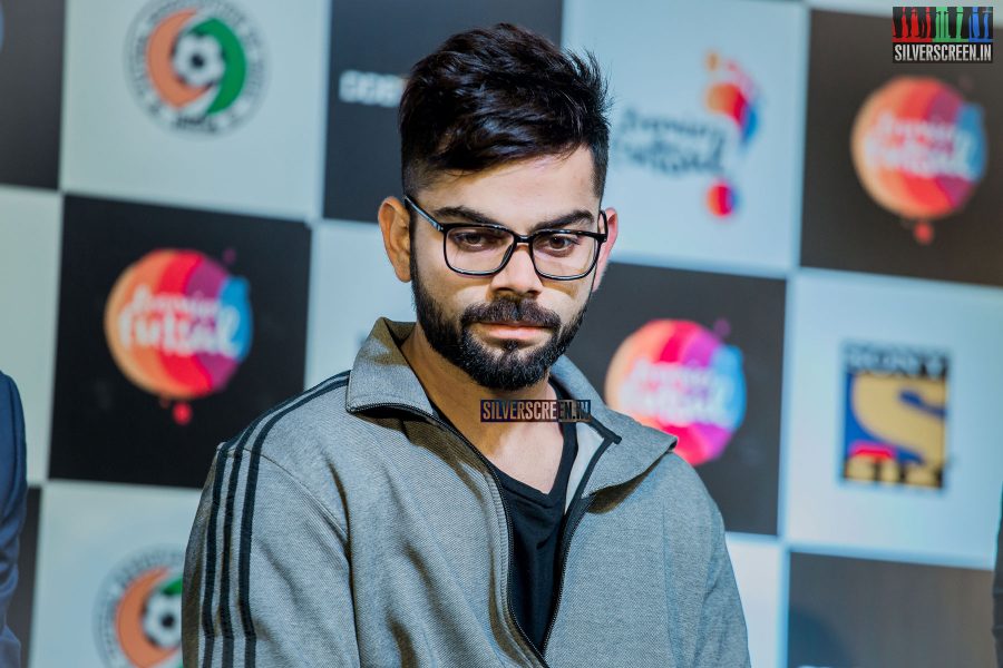 AR Rahman and Virat Kohli at Premier Futsal​ Press Meet