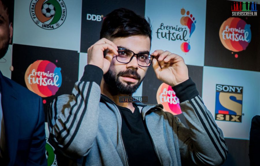 AR Rahman and Virat Kohli at Premier Futsal​ Press Meet