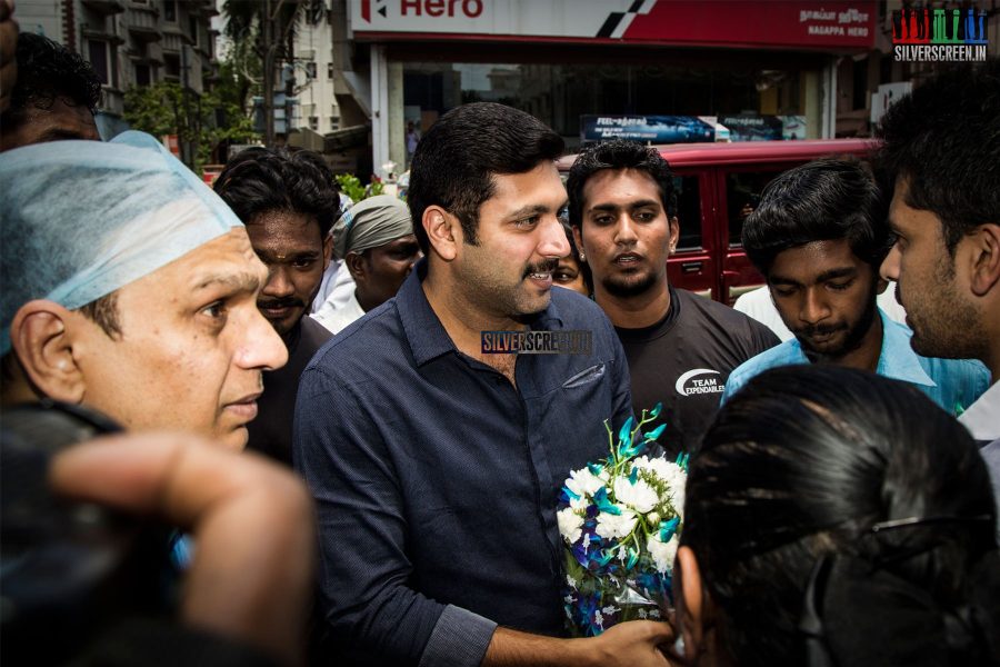 Jayam Ravi at the Inauguration of Dr Agarwal's Eye Hospital