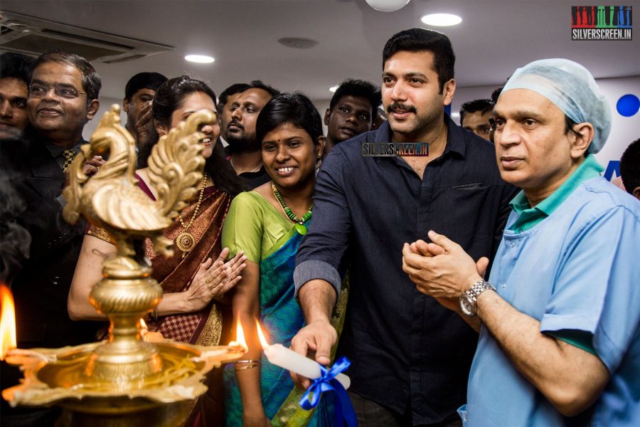 Jayam Ravi at the Inauguration of Dr Agarwal's Eye Hospital