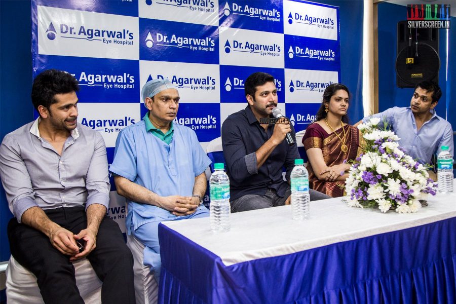 Jayam Ravi at the Inauguration of Dr Agarwal's Eye Hospital