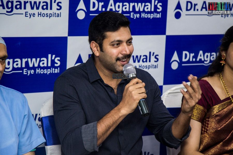 Jayam Ravi at the Inauguration of Dr Agarwal's Eye Hospital