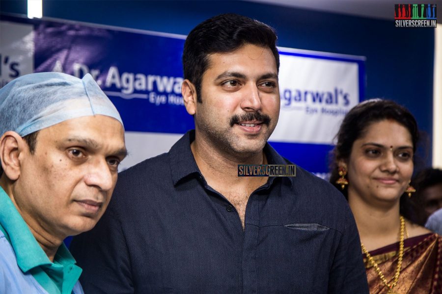 Jayam Ravi at the Inauguration of Dr Agarwal's Eye Hospital