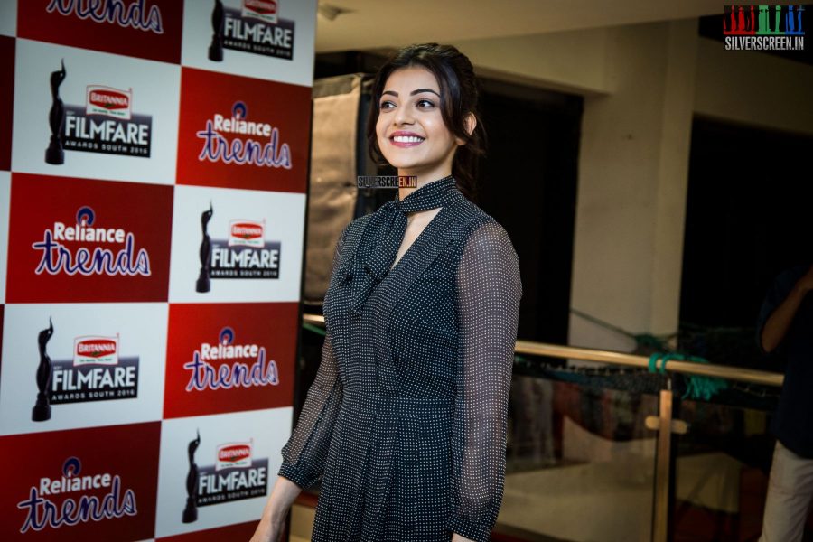 Kajal Aggarwal Promotes 63rd Filmfare Awards at Reliance Awards