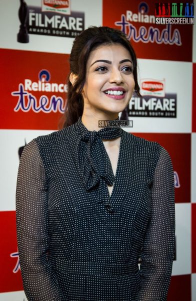 Kajal Aggarwal Promotes 63rd Filmfare Awards at Reliance Awards