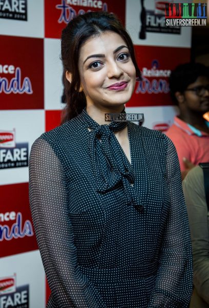 Kajal Aggarwal Promotes 63rd Filmfare Awards at Reliance Awards