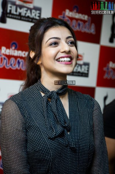 Kajal Aggarwal Promotes 63rd Filmfare Awards at Reliance Awards