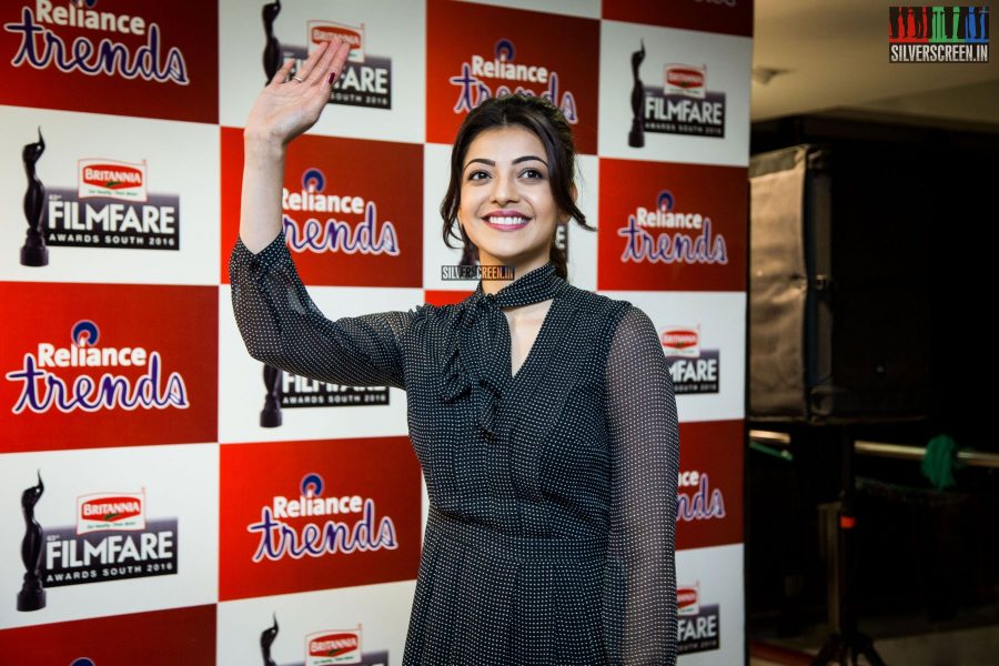 Kajal Aggarwal Promotes 63rd Filmfare Awards at Reliance Awards