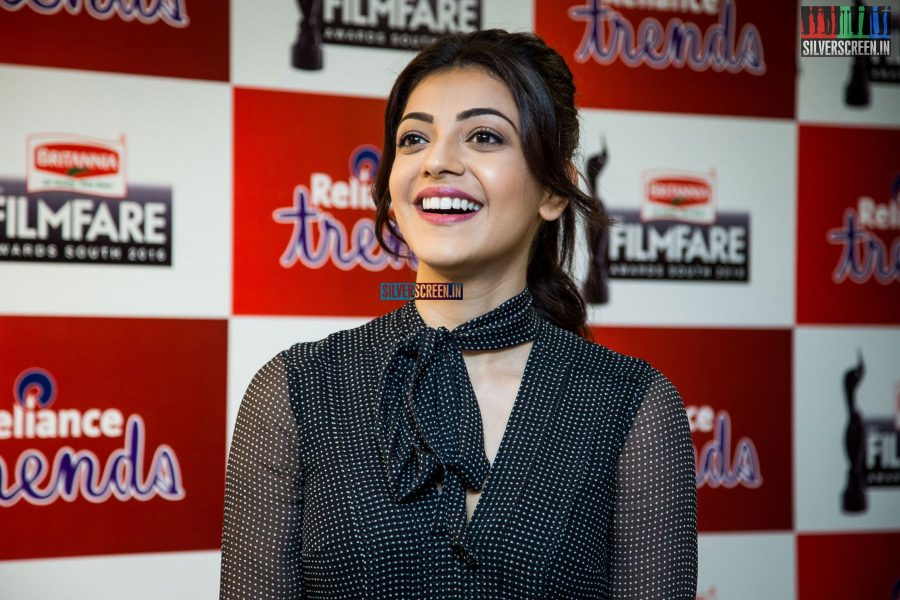 Kajal Aggarwal Promotes 63rd Filmfare Awards at Reliance Awards