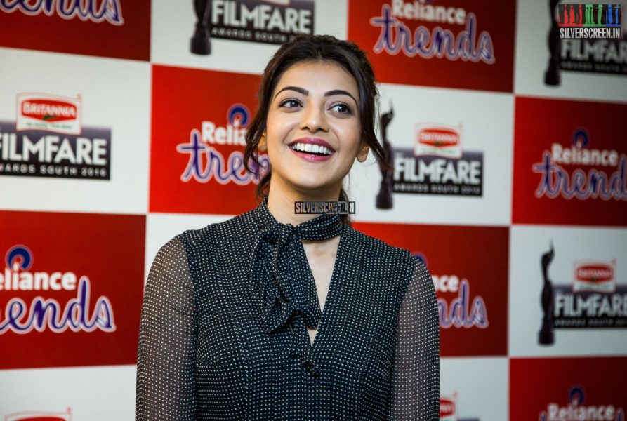 Kajal Aggarwal Promotes 63rd Filmfare Awards at Reliance Awards