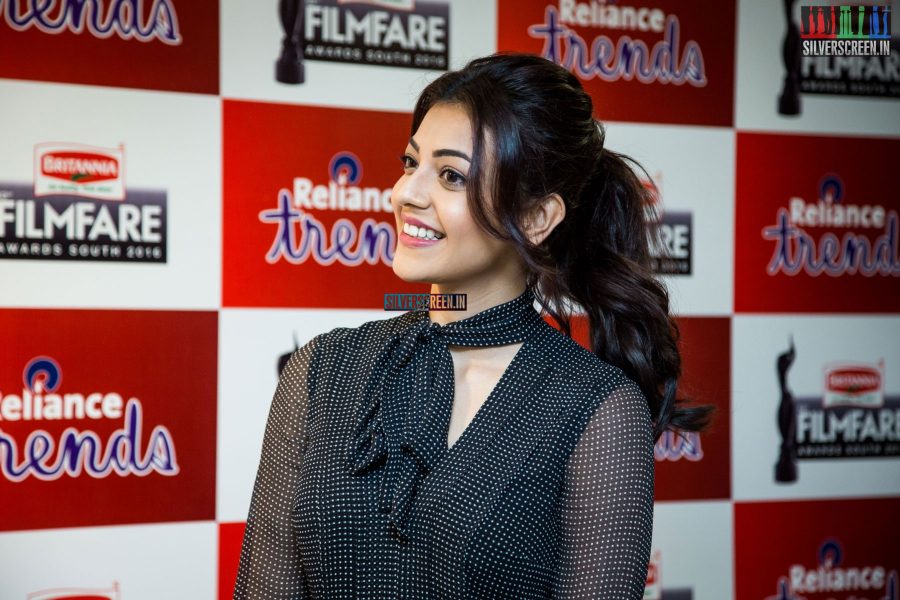 Kajal Aggarwal Promotes 63rd Filmfare Awards at Reliance Awards