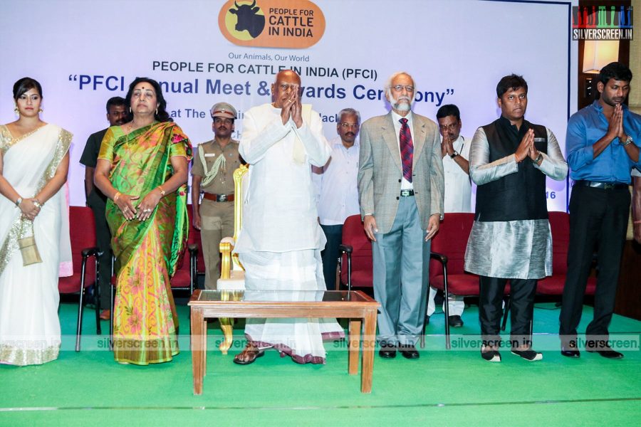 Vishal and Varalaxmi at PFCI Annual Meet