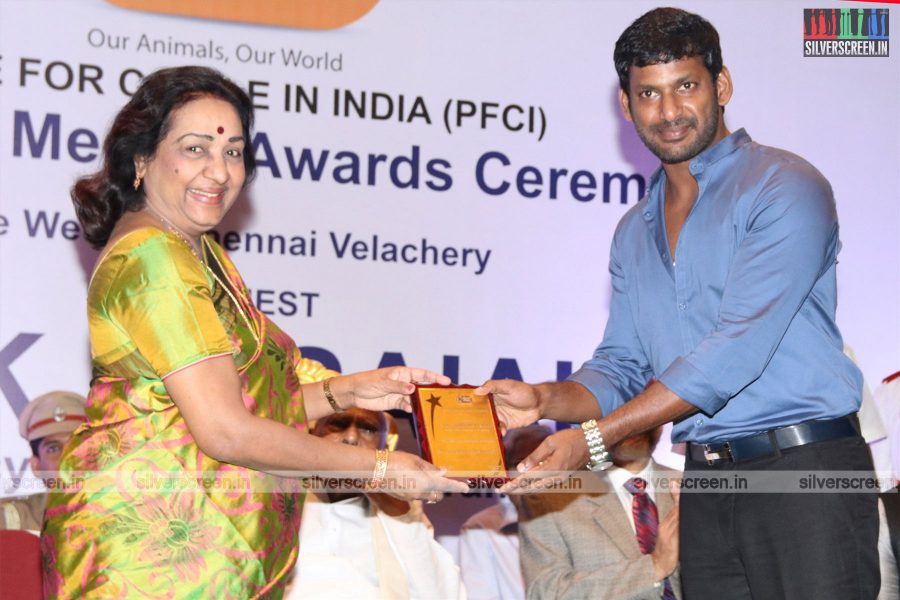 Vishal and Varalaxmi at PFCI Annual Meet