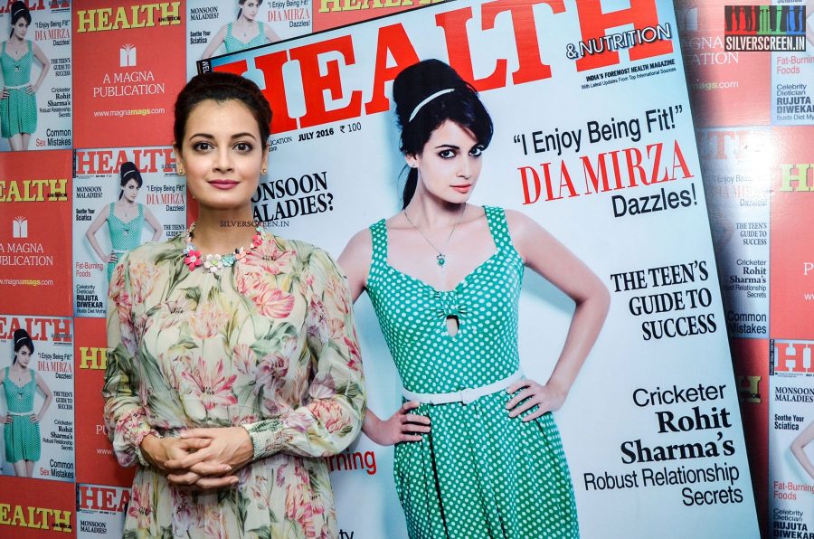 Dia Mirza at the Launch of Health and Nutrition Magazine Cover