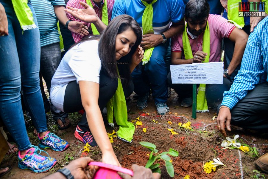 Rakul Preet Singh & Raashi Khanna at Haritha Haram Event