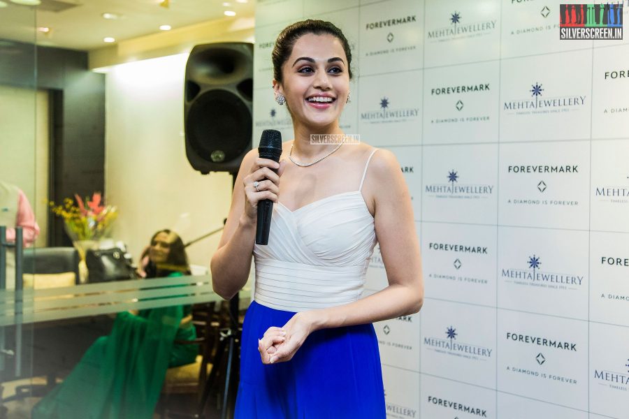 Taapsee Pannu at the launch of FOREVERMARK Diamonds