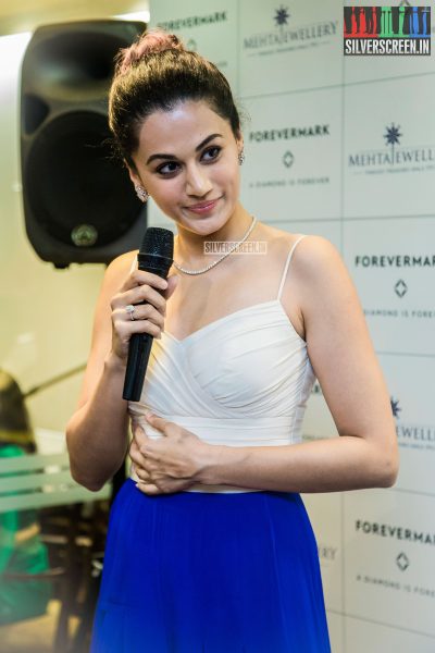 Taapsee Pannu at the launch of FOREVERMARK Diamonds