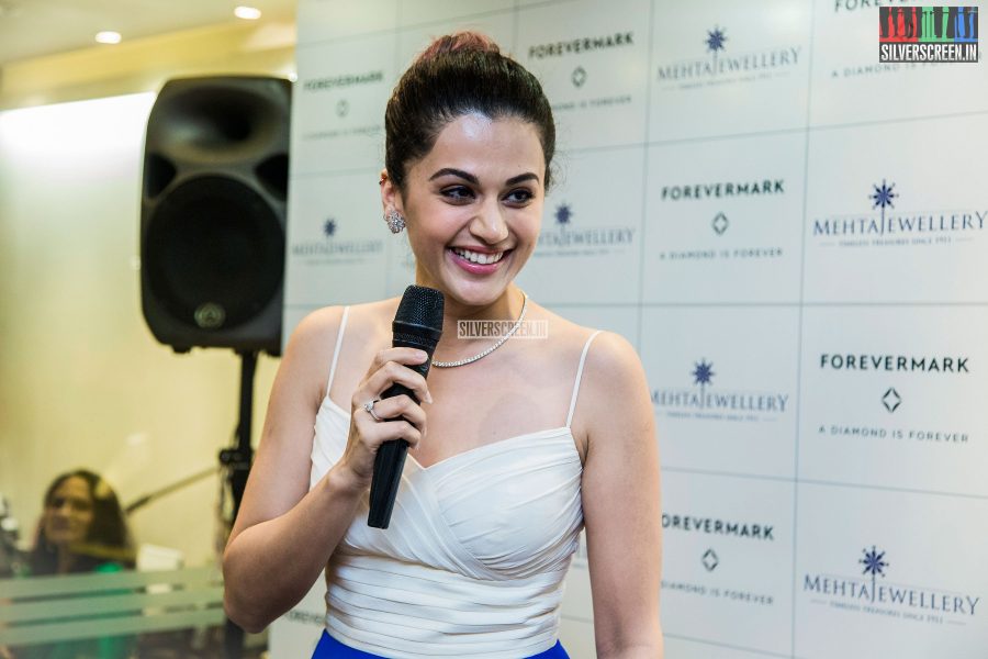 Taapsee Pannu at the launch of FOREVERMARK Diamonds