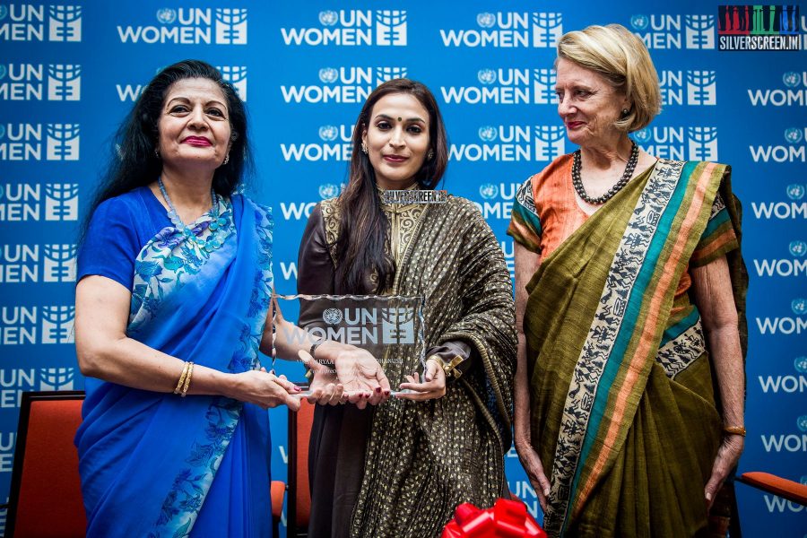 at Announcement of Aishwarya Dhanush Appointment as UN Women's Goodwill Advocate for South India