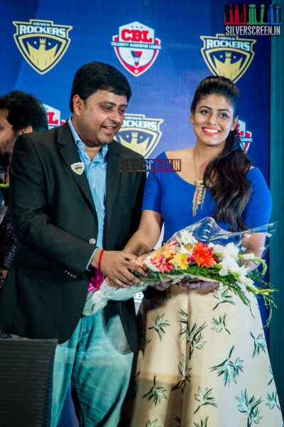 Celebrity Badminton League - Chennai Rockers Team Press Meet Photos