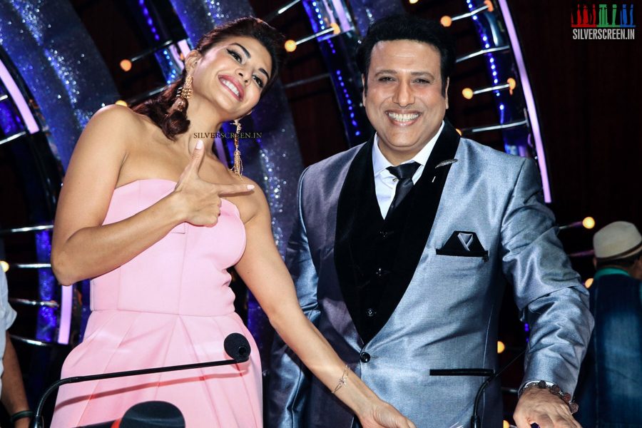 Govinda and Jacqueline Fernandez at the Jhalak Dikhhla Jaa Sets