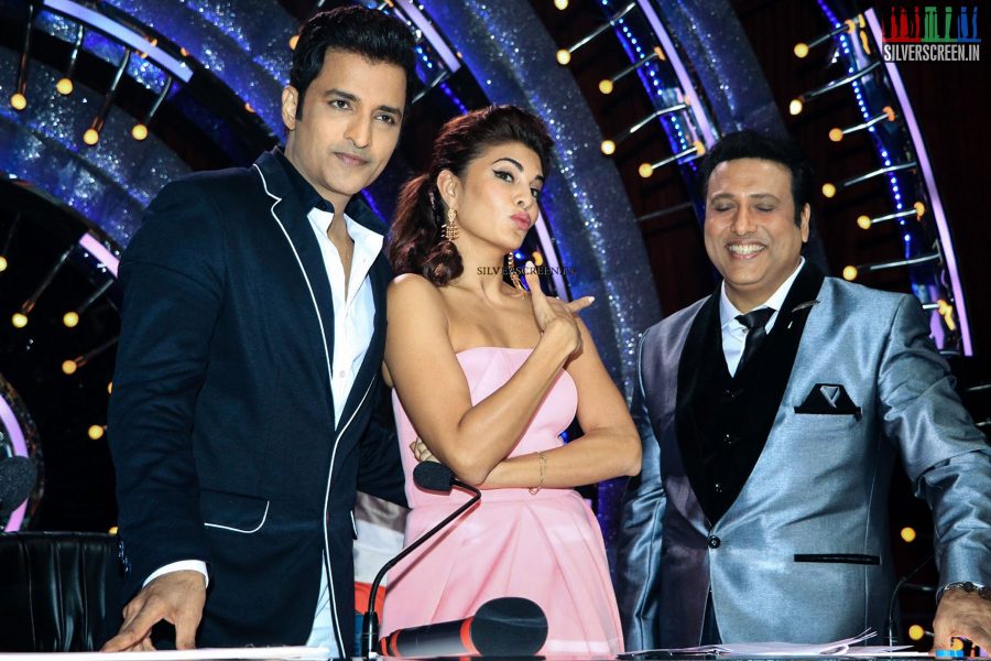 Govinda and Jacqueline Fernandez at the Jhalak Dikhhla Jaa Sets