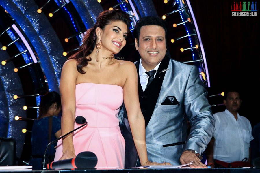 Govinda and Jacqueline Fernandez at the Jhalak Dikhhla Jaa Sets