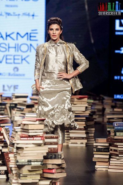 Jacqueline Fernandez at Lakme Fashion Week 2016 for Rajesh Pratap Singh