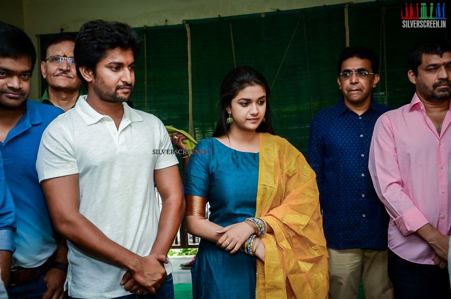 Nani and Keerthy Suresh at Nenu Local Movie Launch